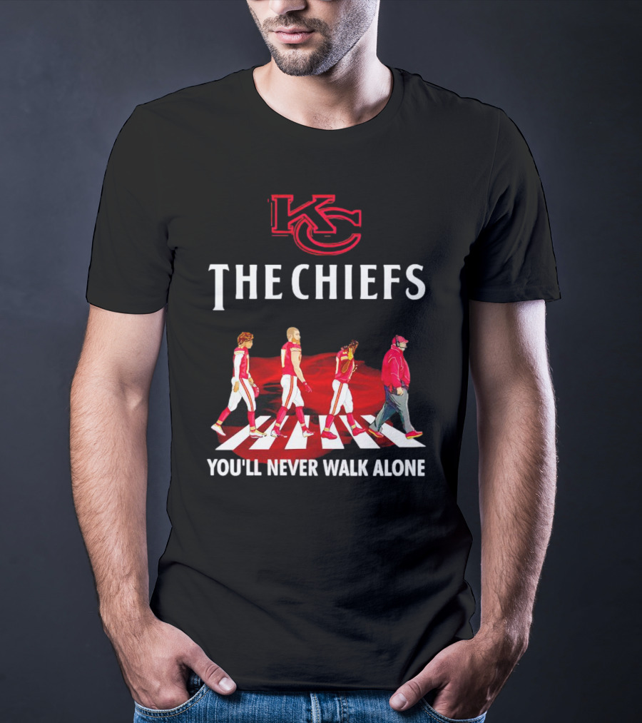 KC Chiefs Abbey Road You'll Never Walk Alone T-Shirt