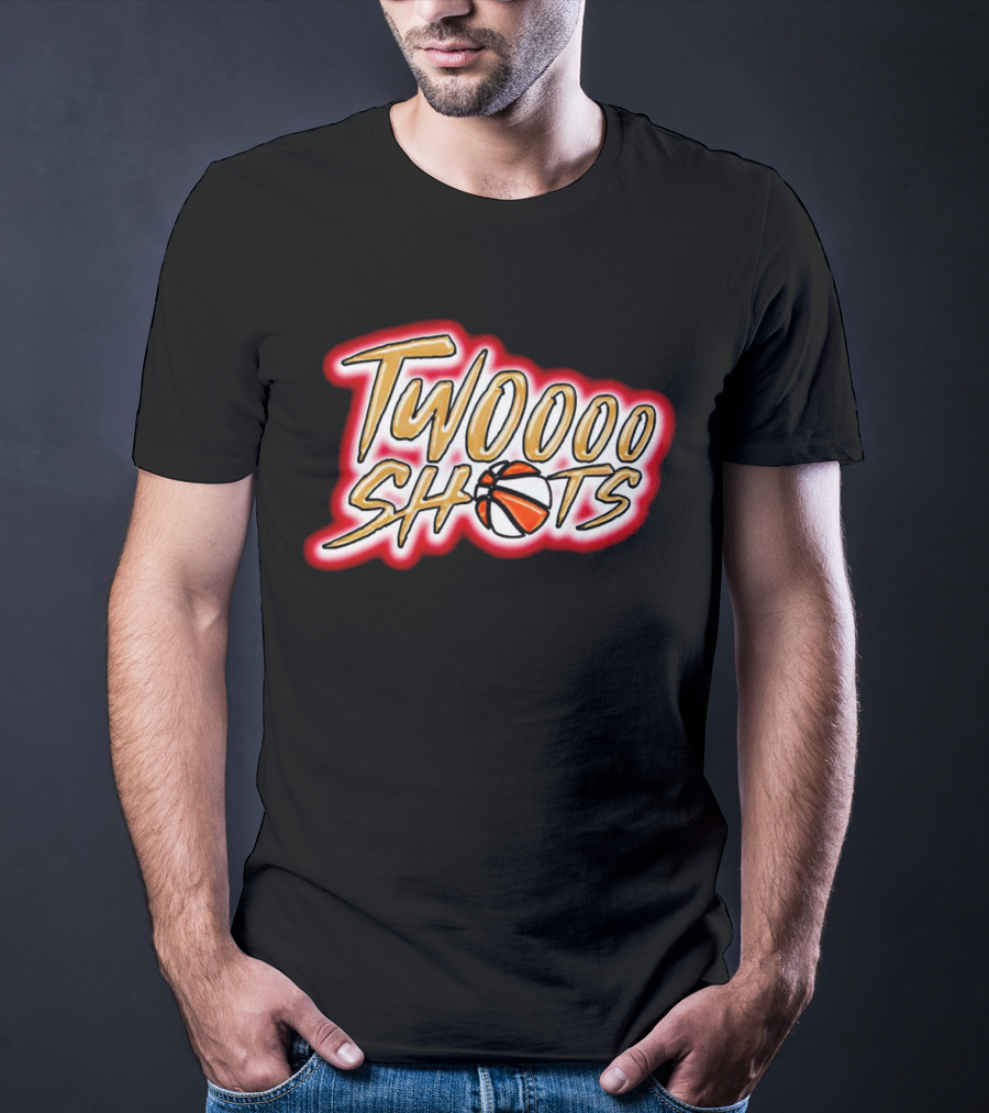 TWOOOO SHOTS Basketball T-Shirt