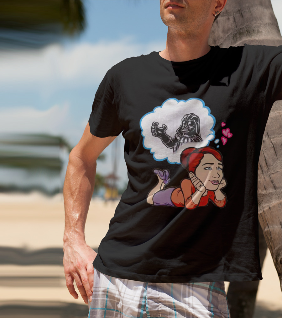Darth Vader Use The Force Please Dreaming Hearts T-Shirt