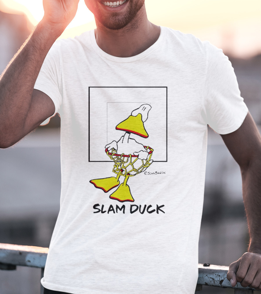 John Baron Slam Duck Basketball Humor T-Shirt