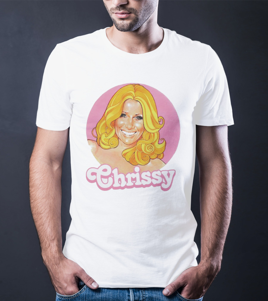 RIP Suzanne Somers Chrissy Pink Circle T-Shirt