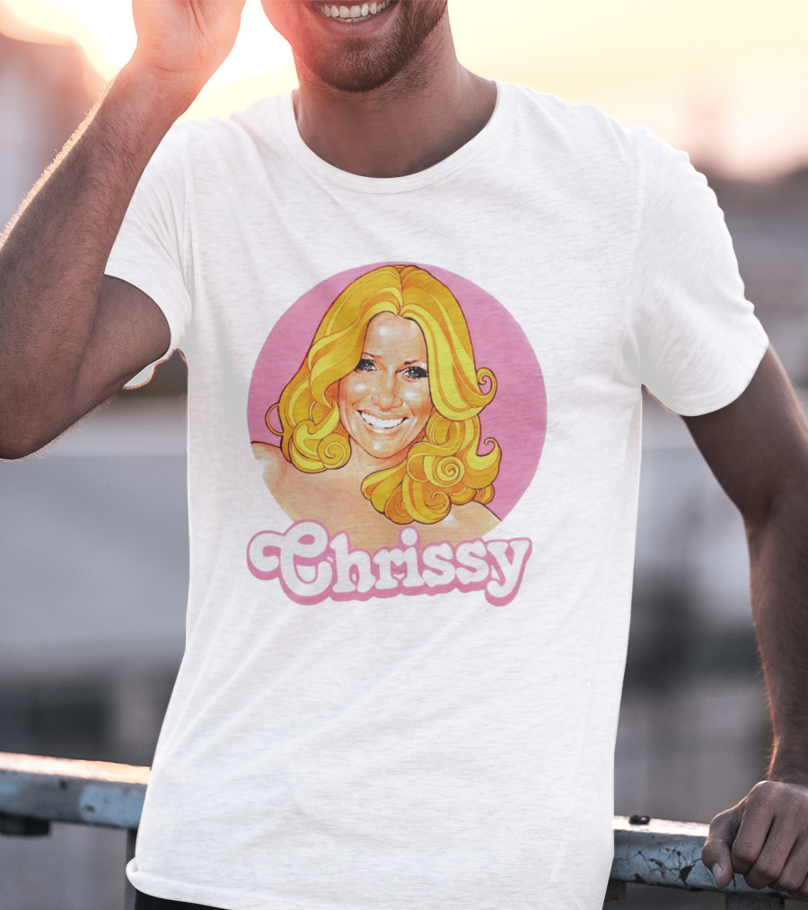 RIP Suzanne Somers Chrissy Pink Circle T-Shirt