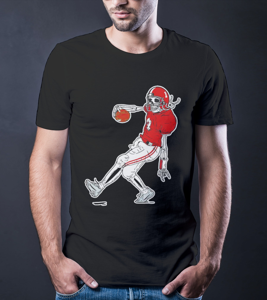 Sterling Shepard Oklahoma Sooners Tuck Fexas Skeleton Football Player T-Shirt