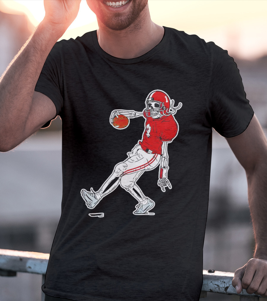 Sterling Shepard Oklahoma Sooners Tuck Fexas Skeleton Football Player T-Shirt