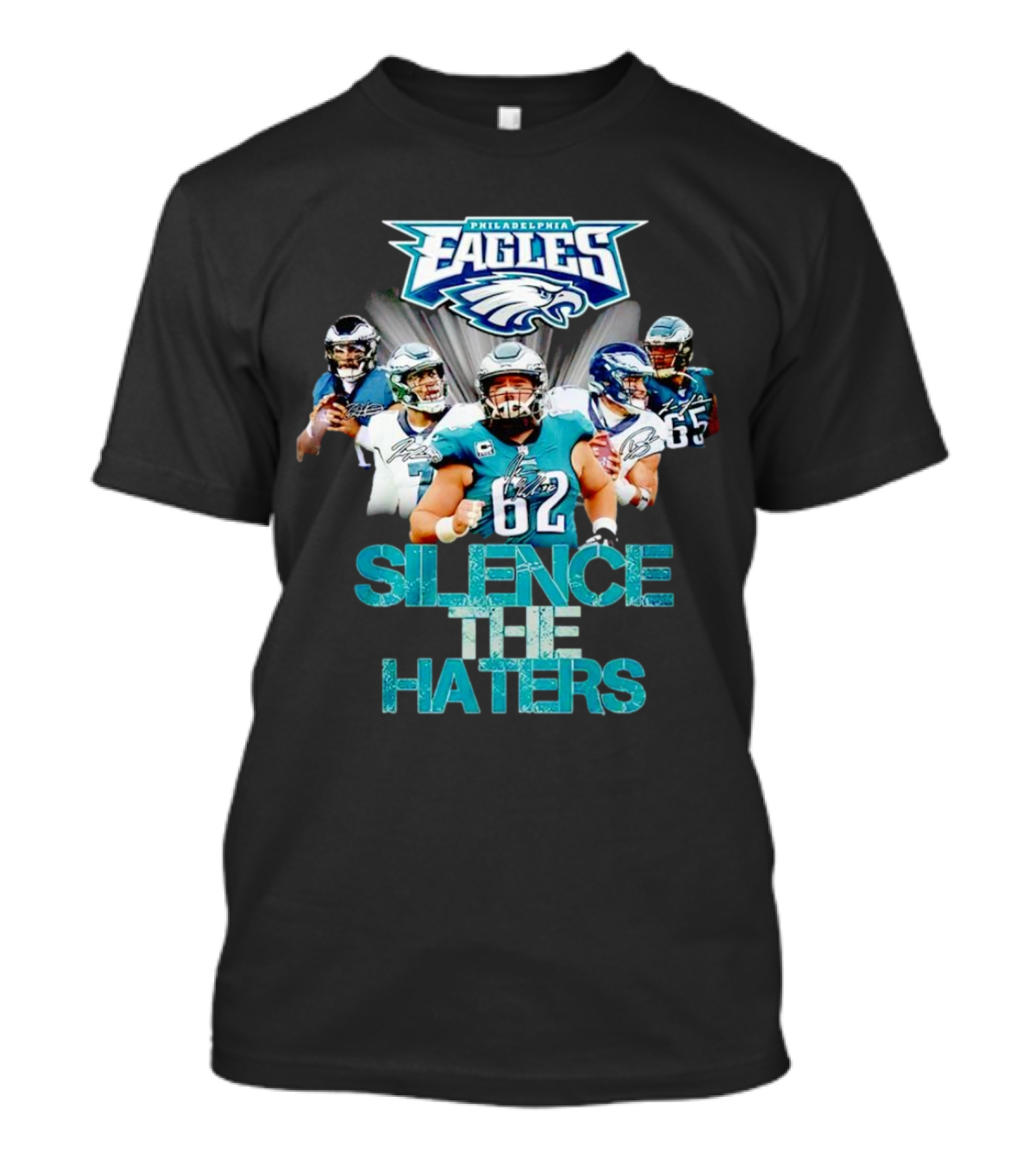 Philadelphia Eagles Silence The Haters Philadelphia Eagles Logo Players T-Shirt