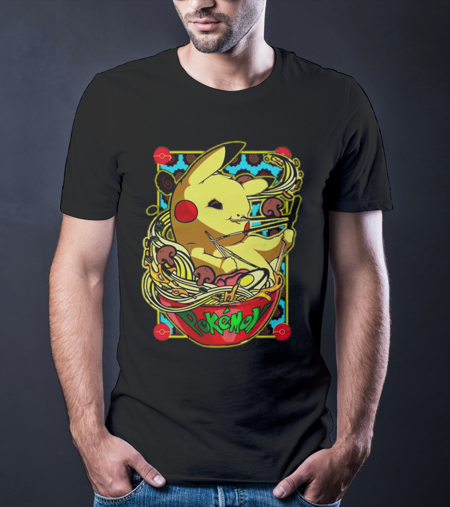 Pokemon Pikachu Ramen Mania Noodles Bowl Adventure T-Shirt
