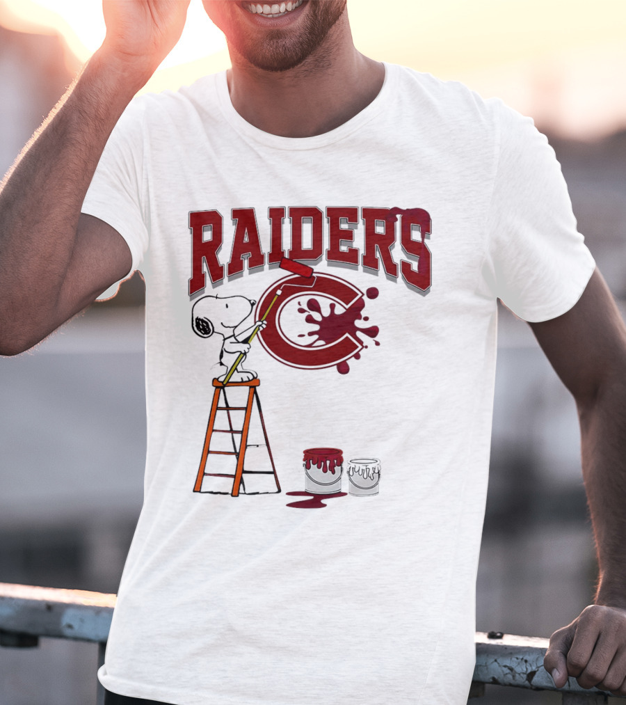 Snoopy Painting Colgate Raiders T-Shirt