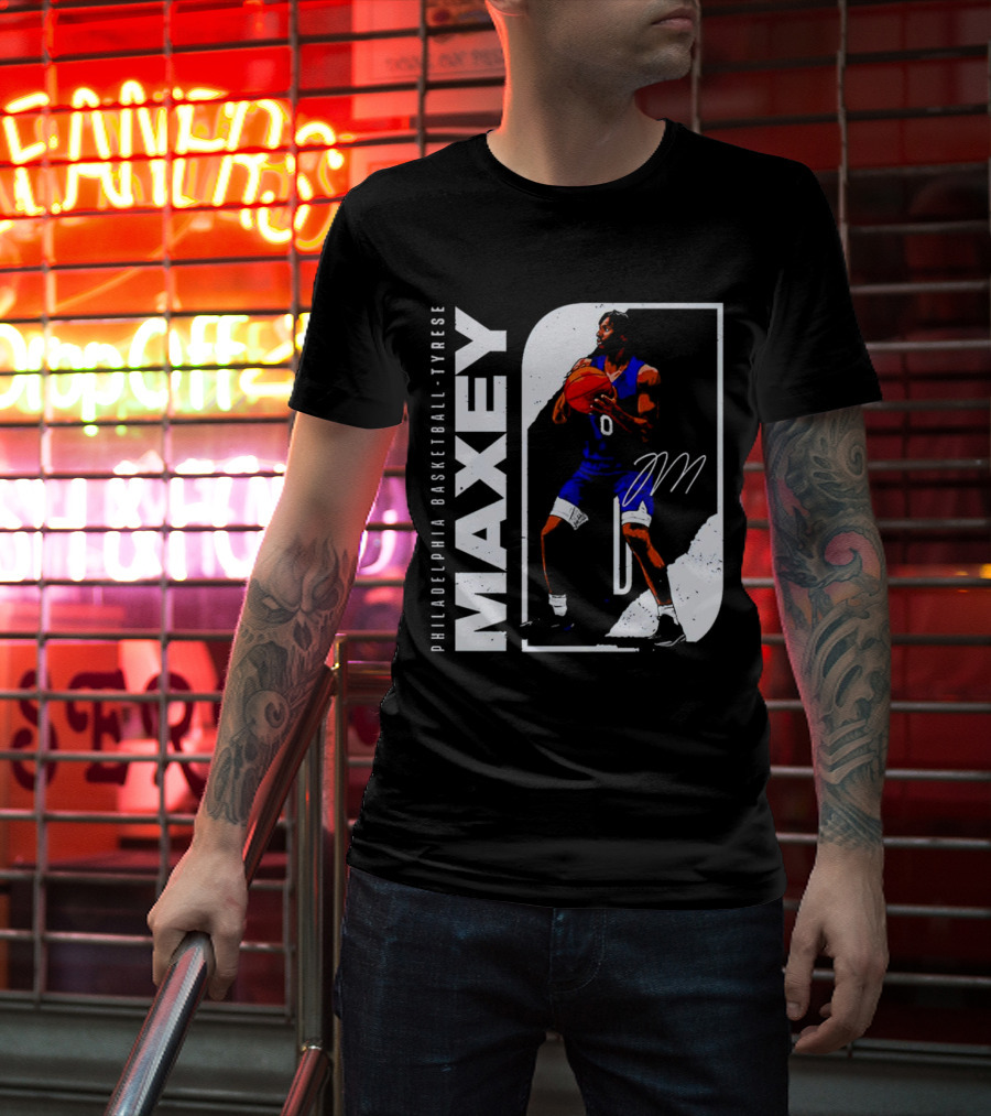Philadelphia Basketball Tyrese Maxey T-Shirt