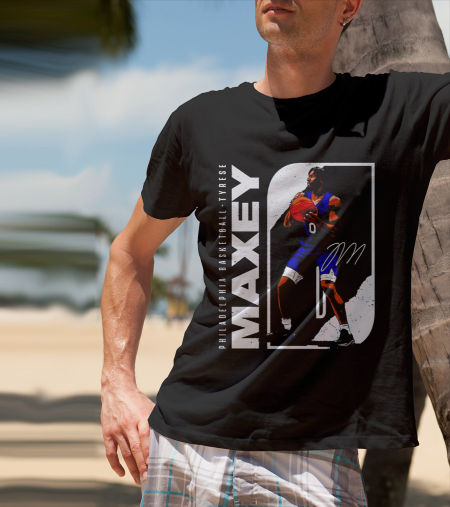 Philadelphia Basketball Tyrese Maxey T-Shirt