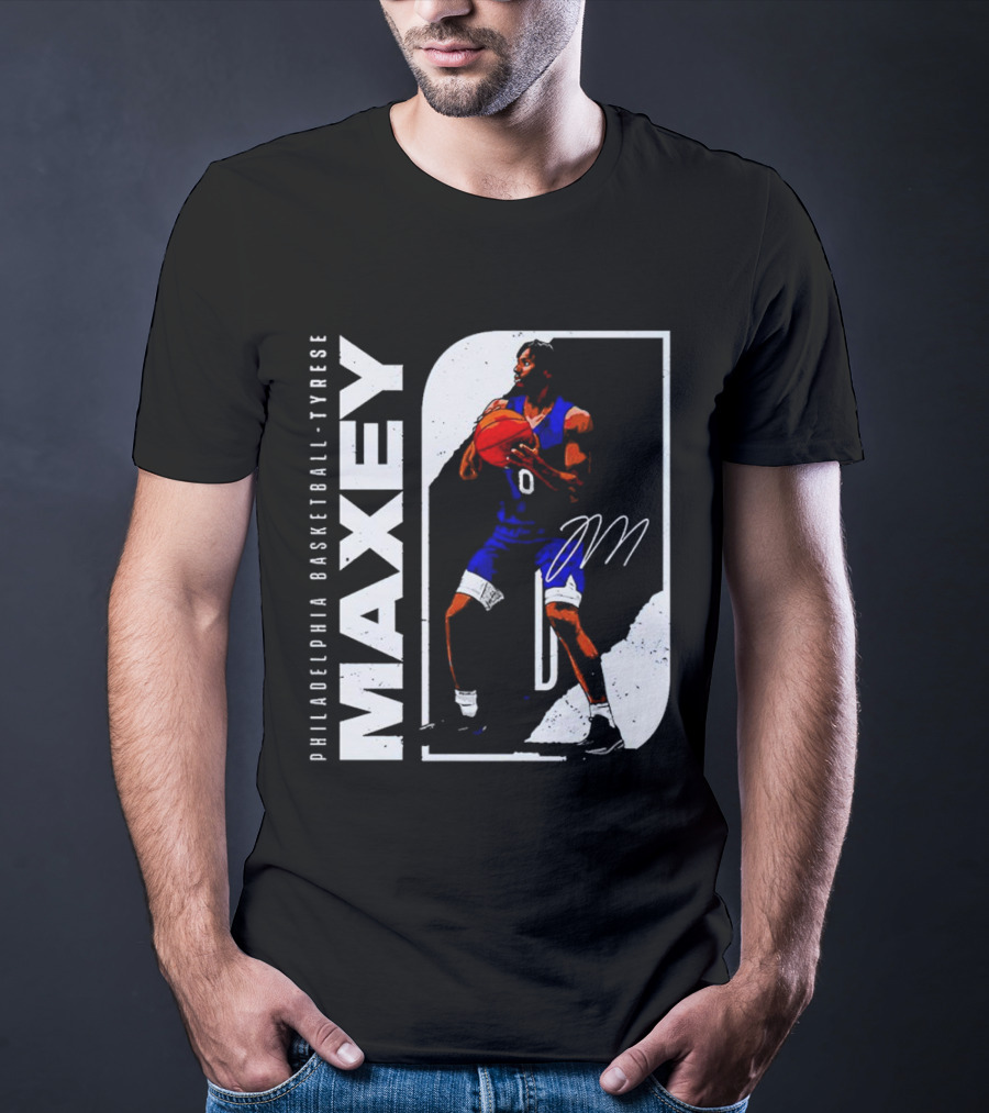 Philadelphia Basketball Tyrese Maxey T-Shirt