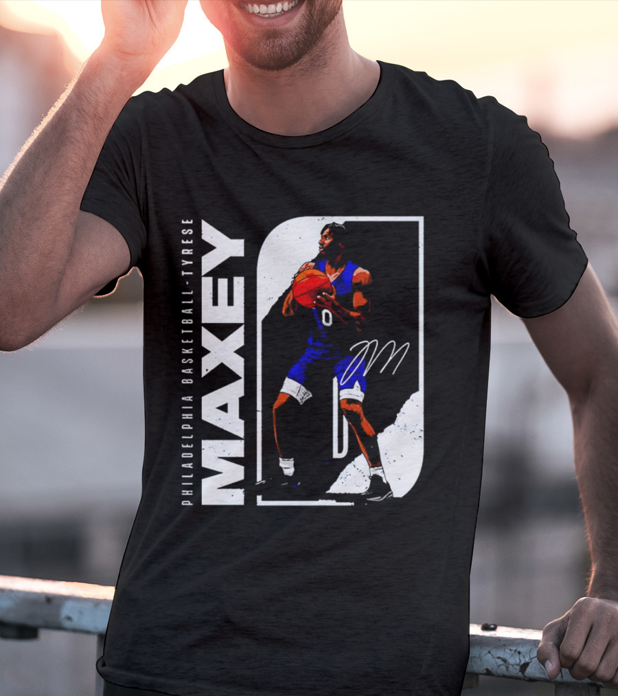 Philadelphia Basketball Tyrese Maxey T-Shirt
