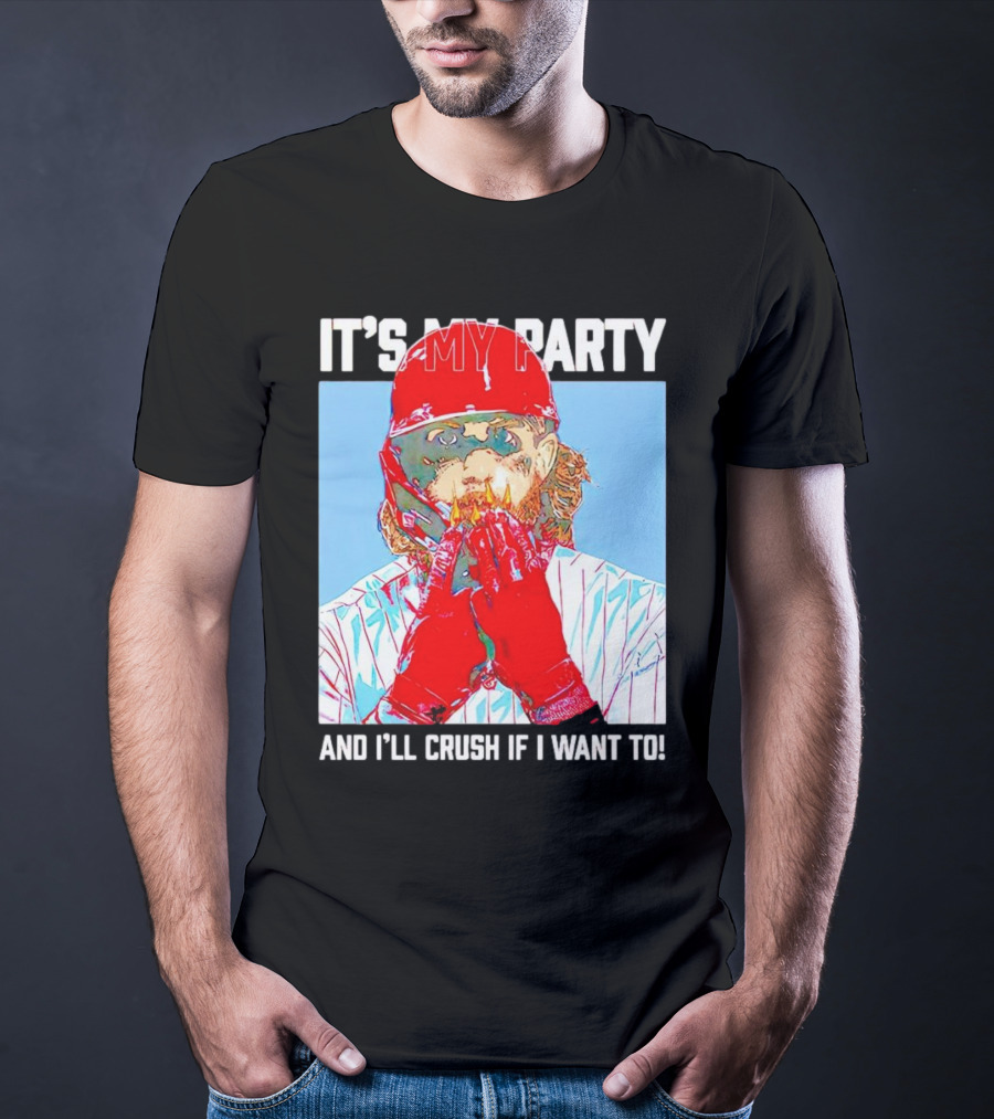 Brandon Marsh It’s My Party And I’ll Crush If I Want To Baseball Player T-Shirt