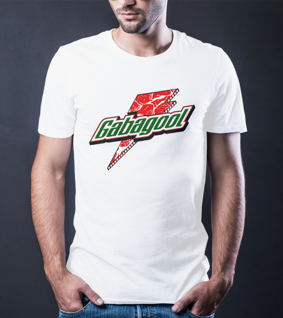 Gabagool Meat Lightning Bolt Red Green T-Shirt