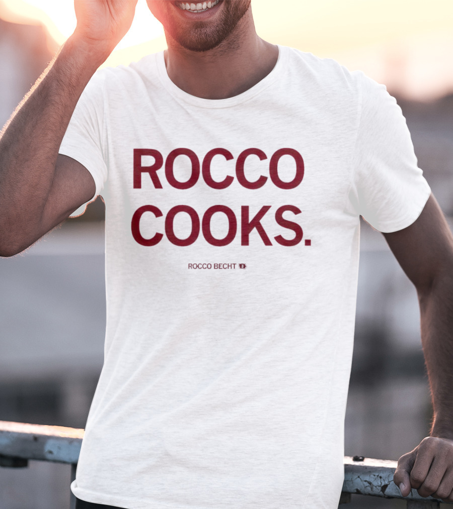Rocco Cooks Rocco Becht Football T-Shirt