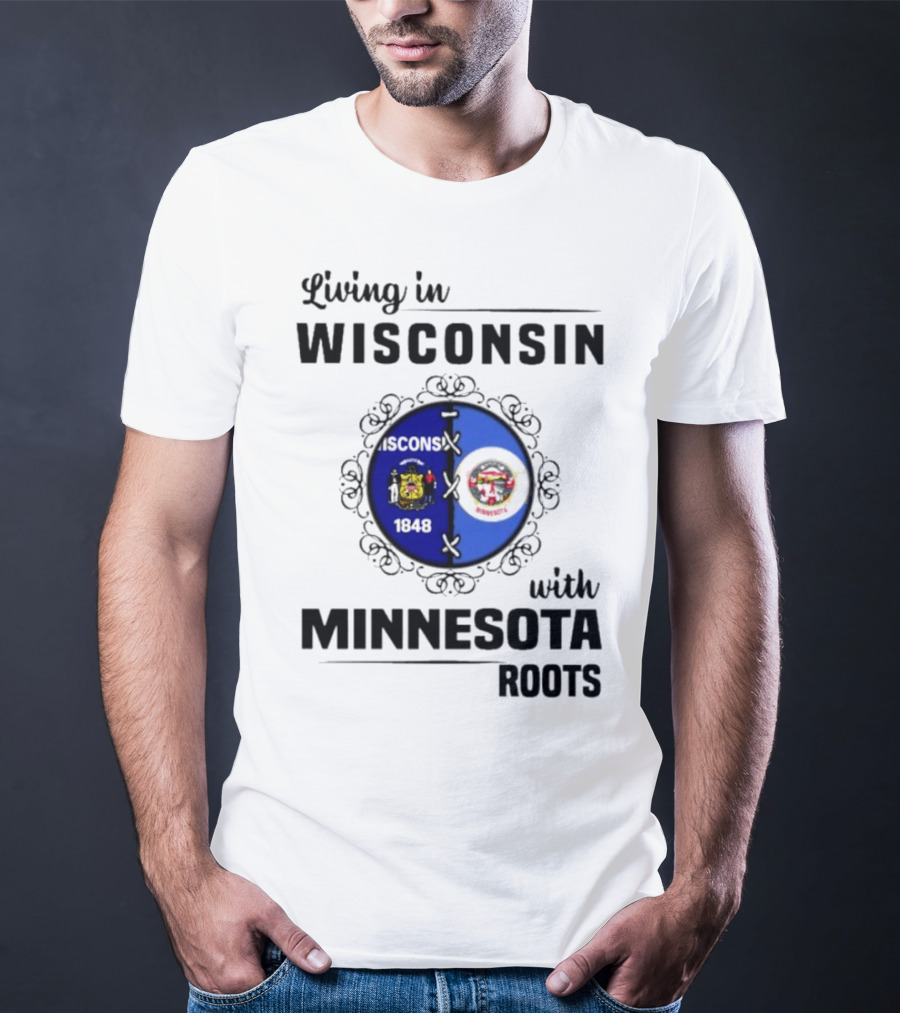Wisconsin Pride Minnesota Roots United State Crests T-Shirt