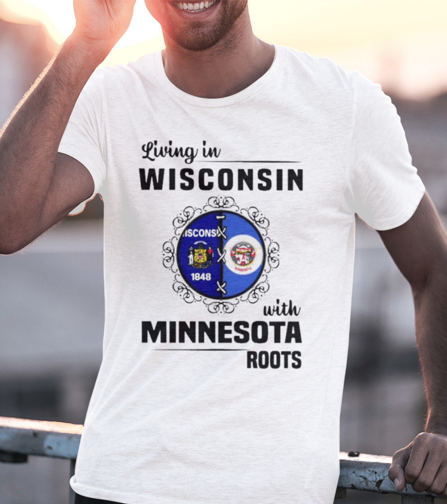 Wisconsin Pride Minnesota Roots United State Crests T-Shirt