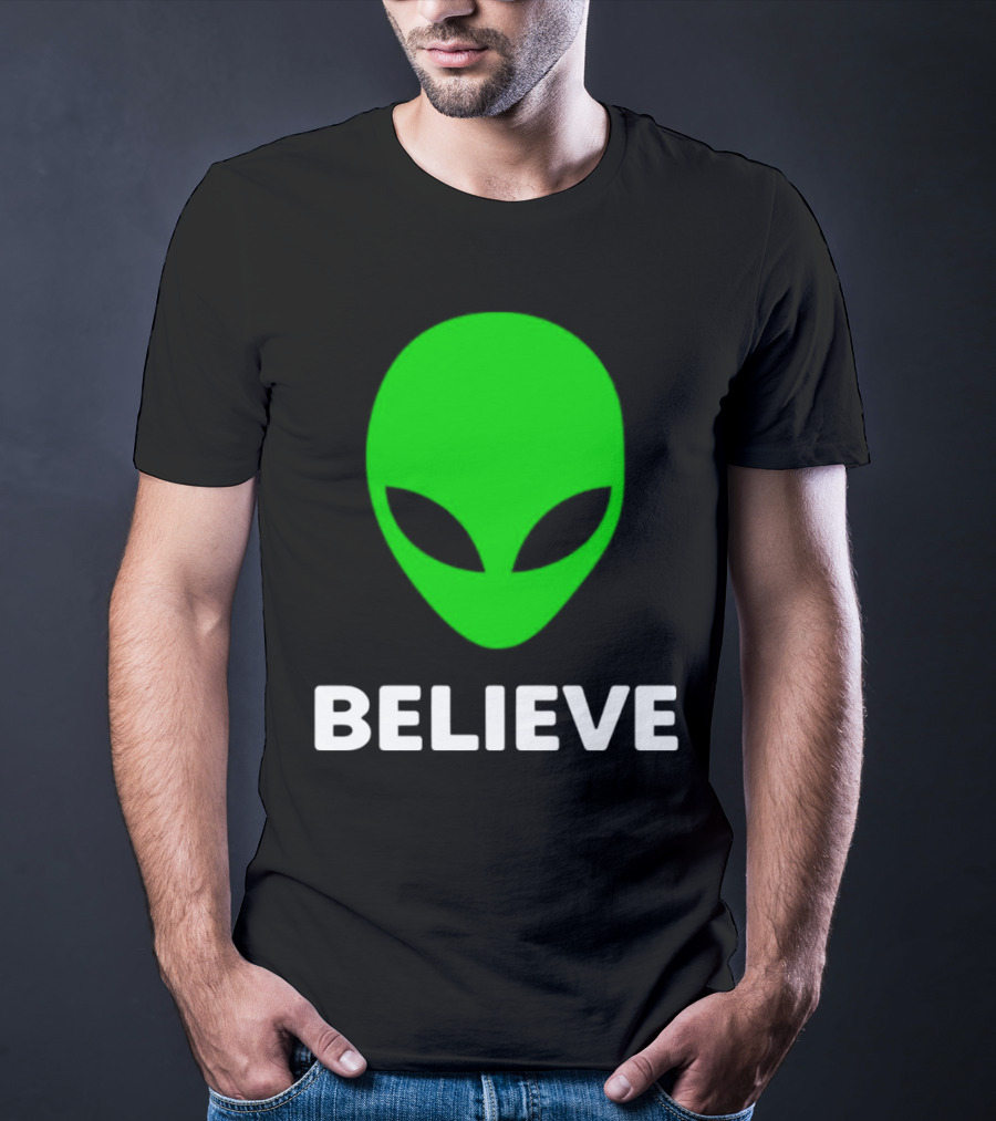 Believe Alien Green T-Shirt