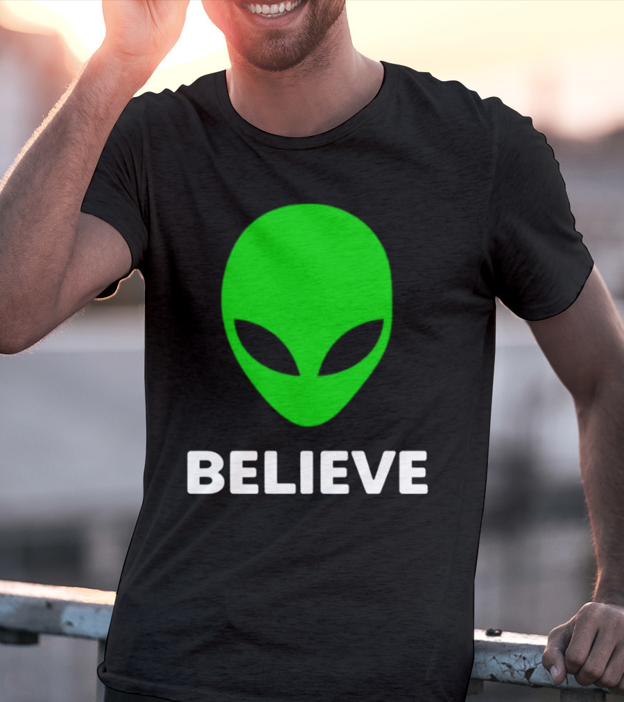 Believe Alien Green T-Shirt