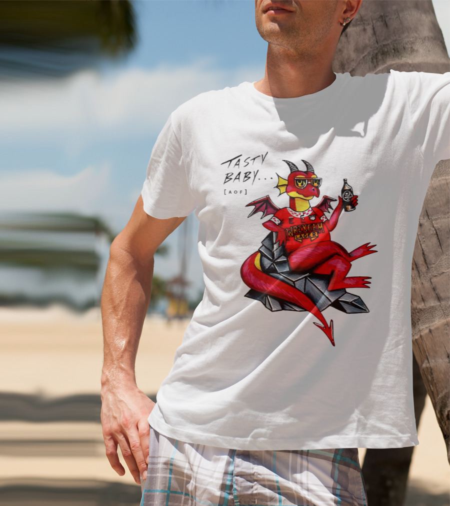 Wrexham Lager Dragon Tasty Baby Cool Style Image T-Shirt