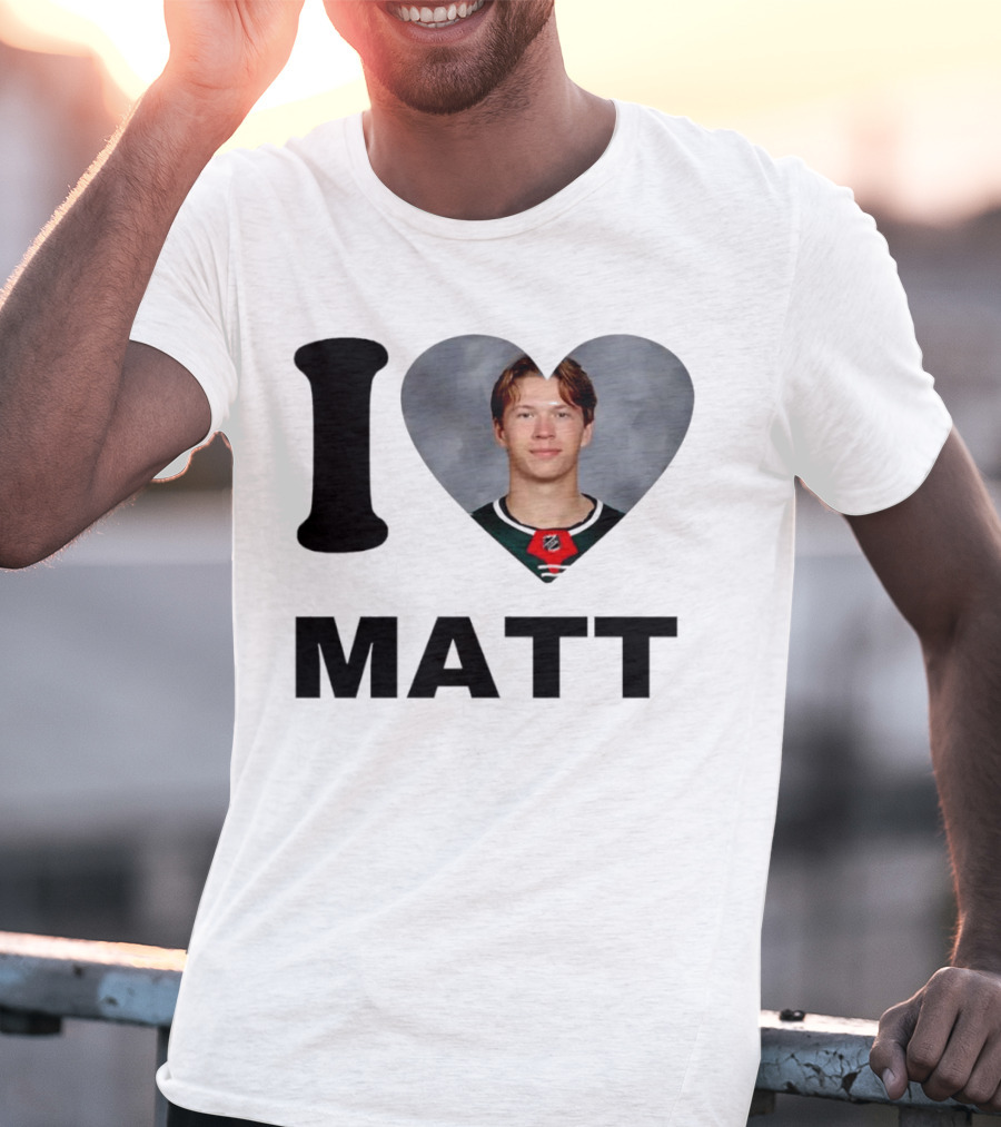 I Heart Matt Boldy Fan Love T-Shirt