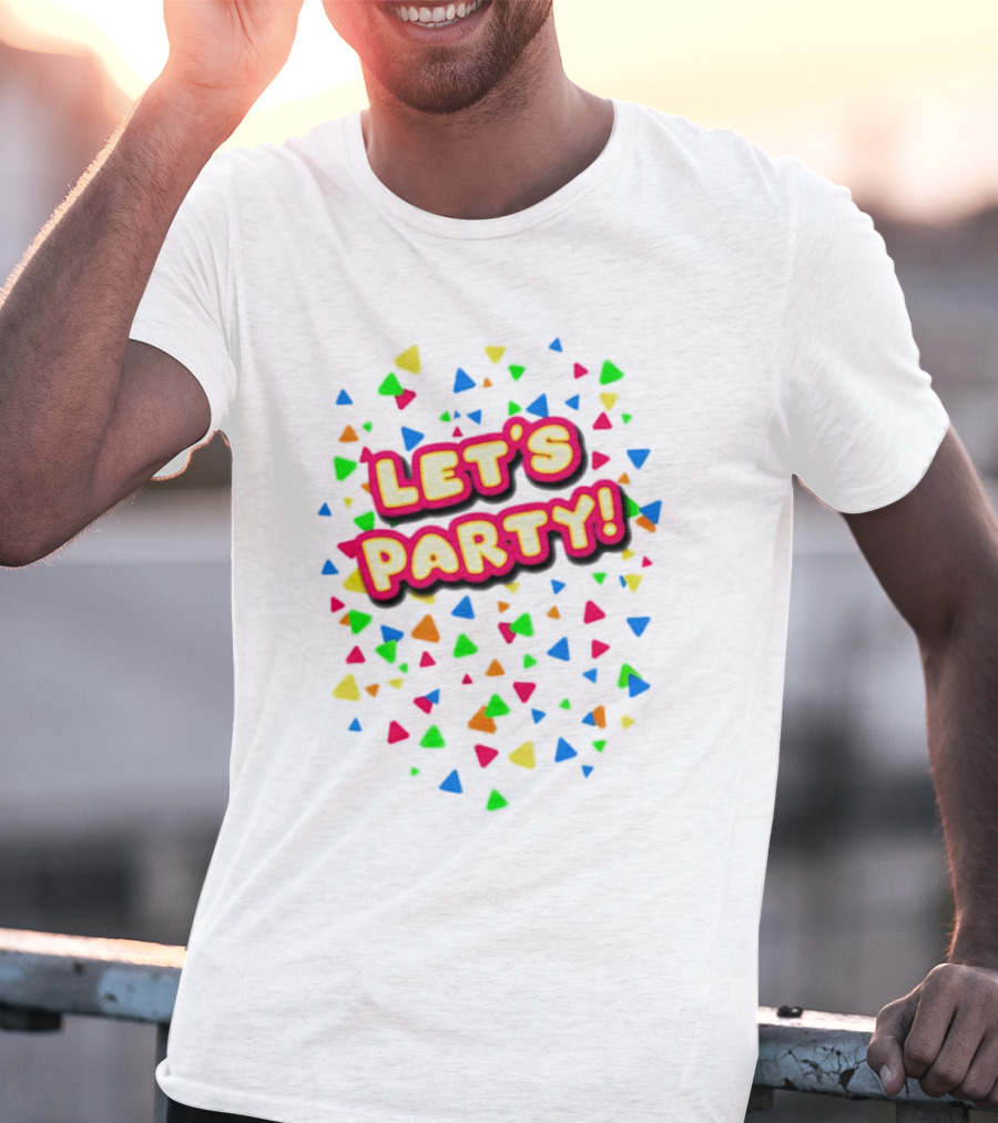 Let’s Party Chica Colorful Confetti T-Shirt
