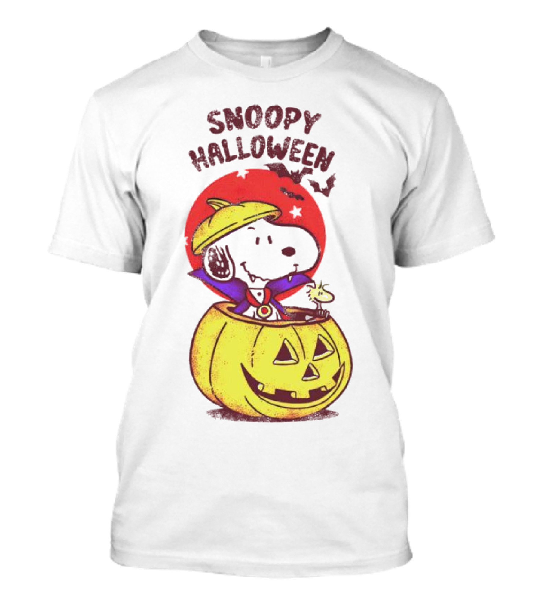Snoopy Halloween Woodstock Peanuts Pumpkin T-Shirt