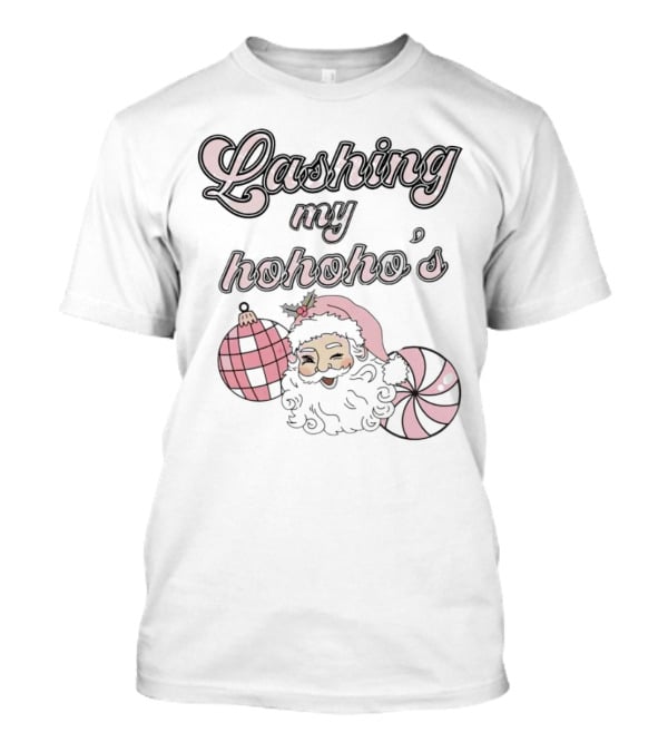 Lashing My Hohoho's Christmas Santa Claus With Ornaments T-Shirt
