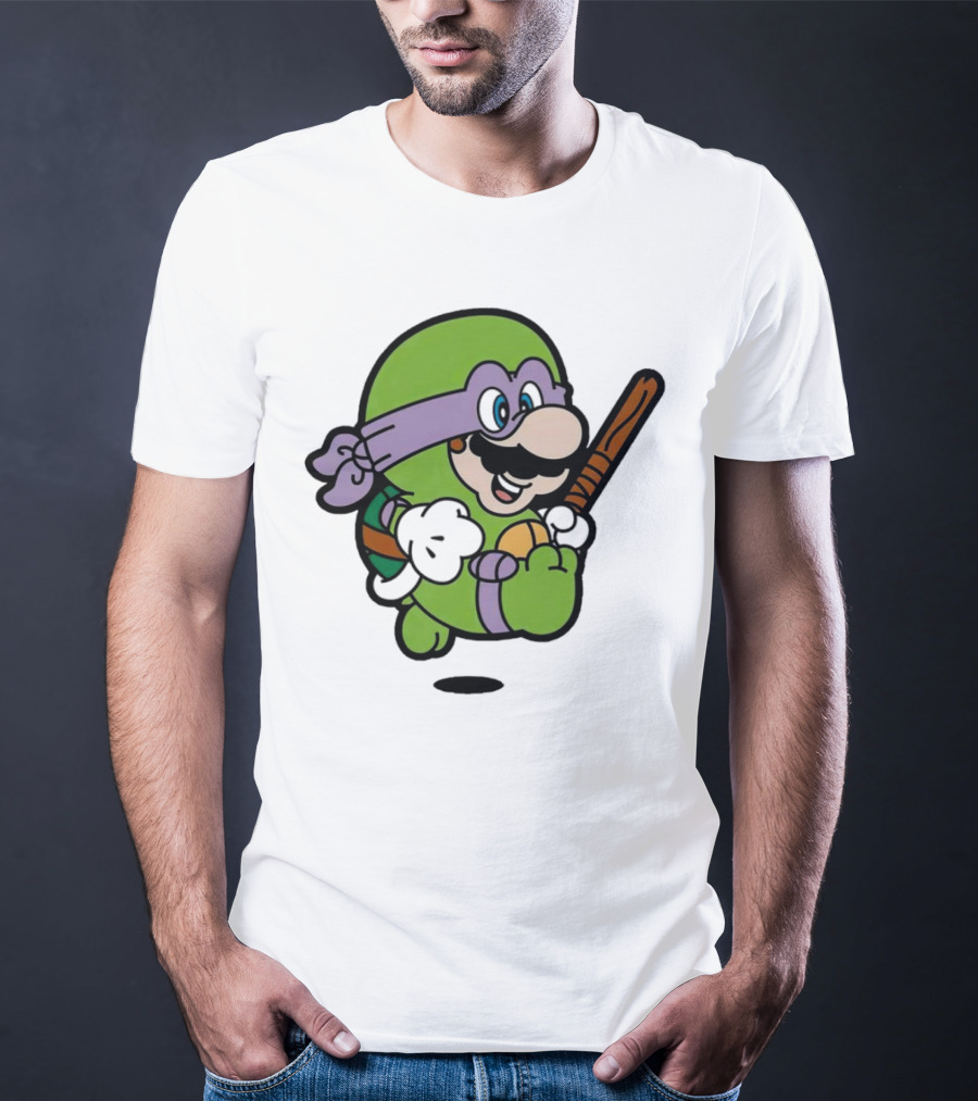 Mario Super Donny Bro Ninja Parody Character T-Shirt