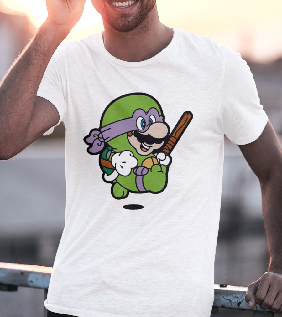 Mario Super Donny Bro Ninja Parody Character T-Shirt