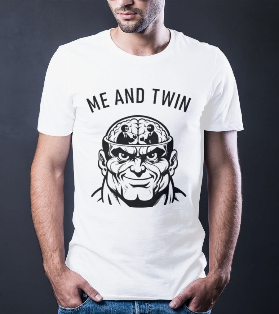 Me And Twin Sharing Mind Wrestling Brain T-Shirt