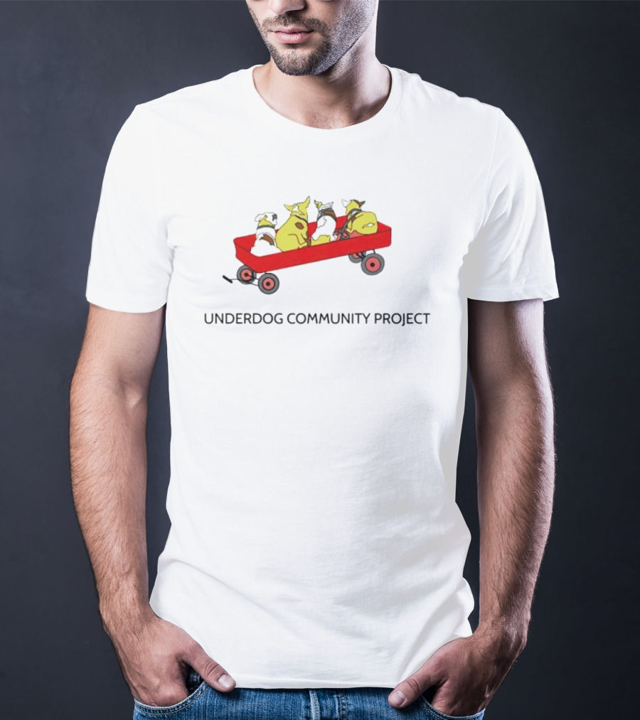 Underdog Community Project Yellow Dog Red Wagon T-Shirt