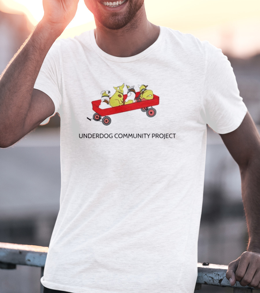 Underdog Community Project Yellow Dog Red Wagon T-Shirt