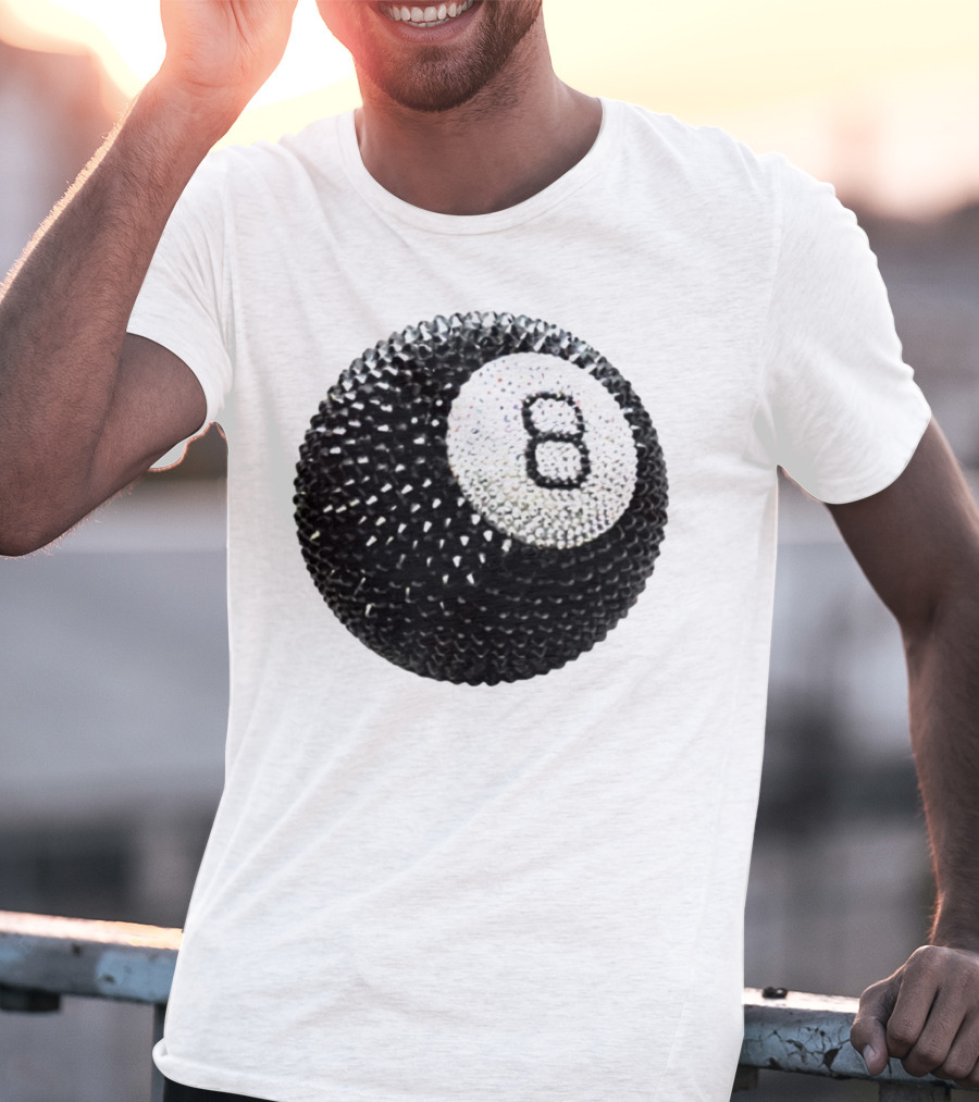 Lucky 8 Ball Crystal Sparkle Sphere T-Shirt