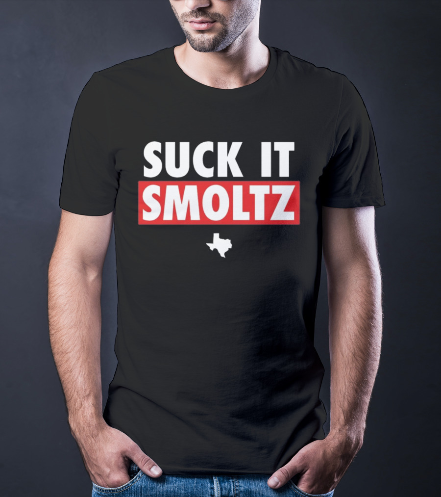 Suck It Smoltz Texas Map T-Shirt