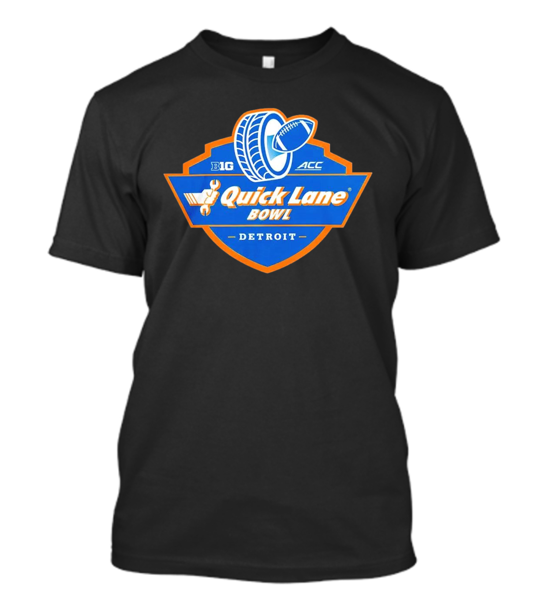 Big ACC Quick Lane Bowl Detroit Football Tire T-Shirt