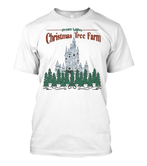 Dream Lights Christmas Tree Farm Castle T-Shirt