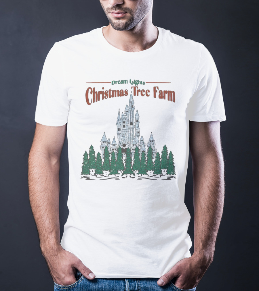 Dream Lights Christmas Tree Farm Castle T-Shirt
