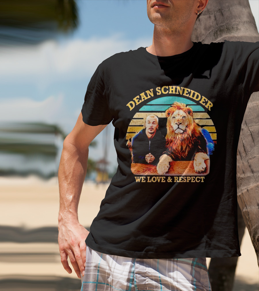 Dean Schneider We Love And Respect Lion T-Shirt