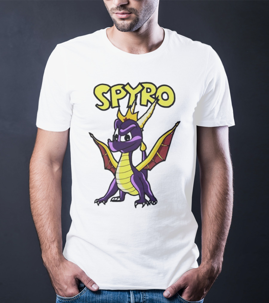 SPYRO The Dragon Hero With Crown And Wings T-Shirt