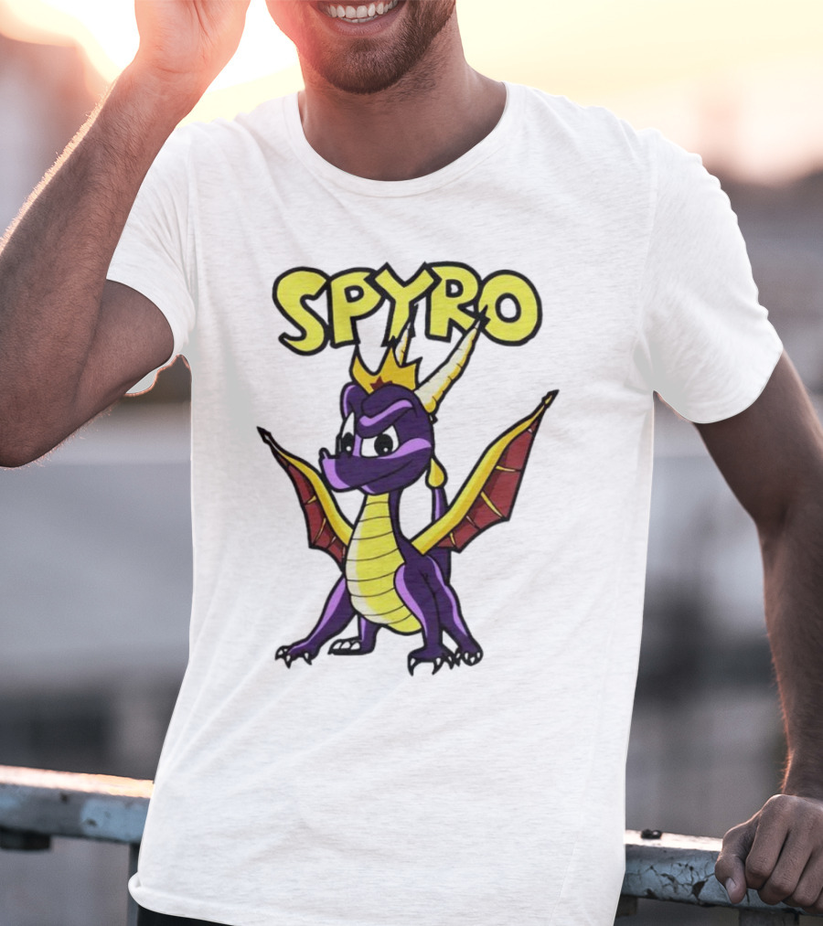 SPYRO The Dragon Hero With Crown And Wings T-Shirt