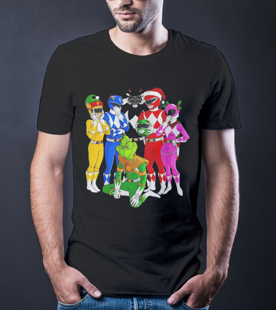 Grinch Rangers Christmas Power T-Shirt