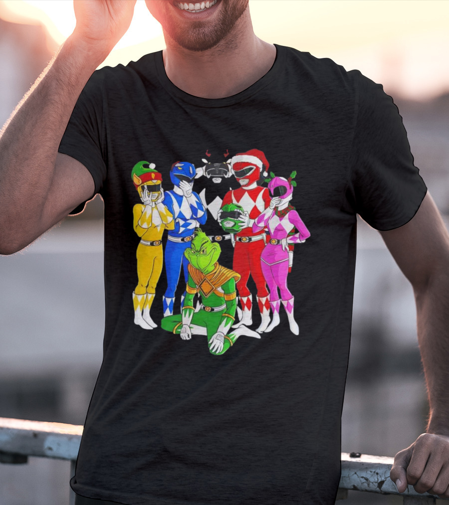 Grinch Rangers Christmas Power T-Shirt