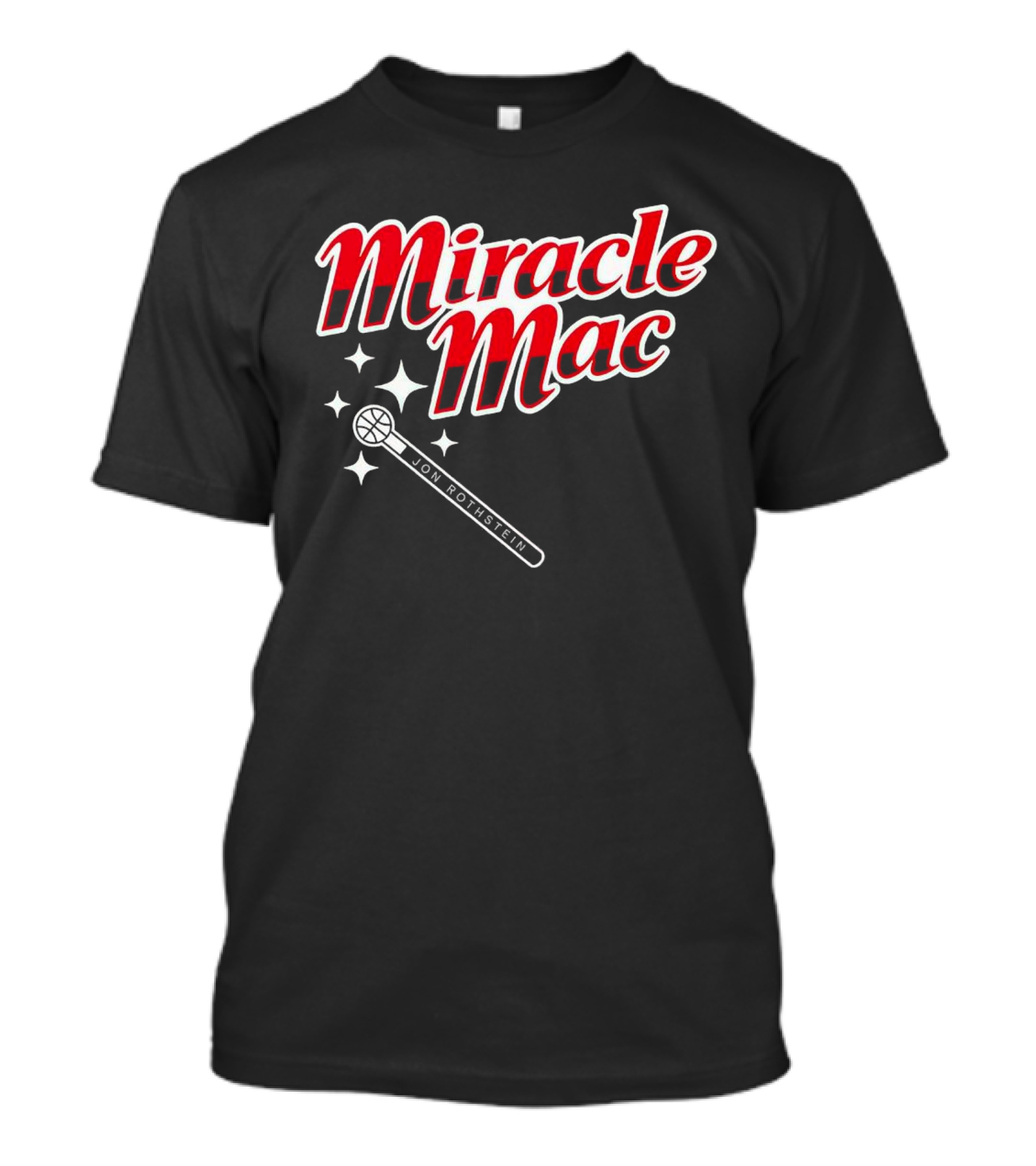 Miracle Mac Jon Rothstein Basketball Microphone Stars T-Shirt