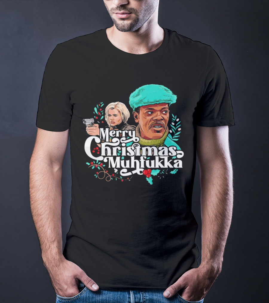 Merry Christmas Muhfukka Movie Character Holiday T-Shirt