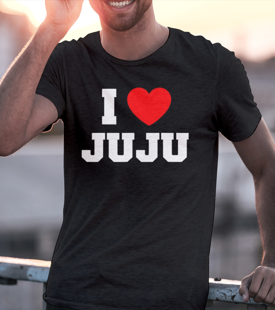 I Love Juju Red Heart T-Shirt