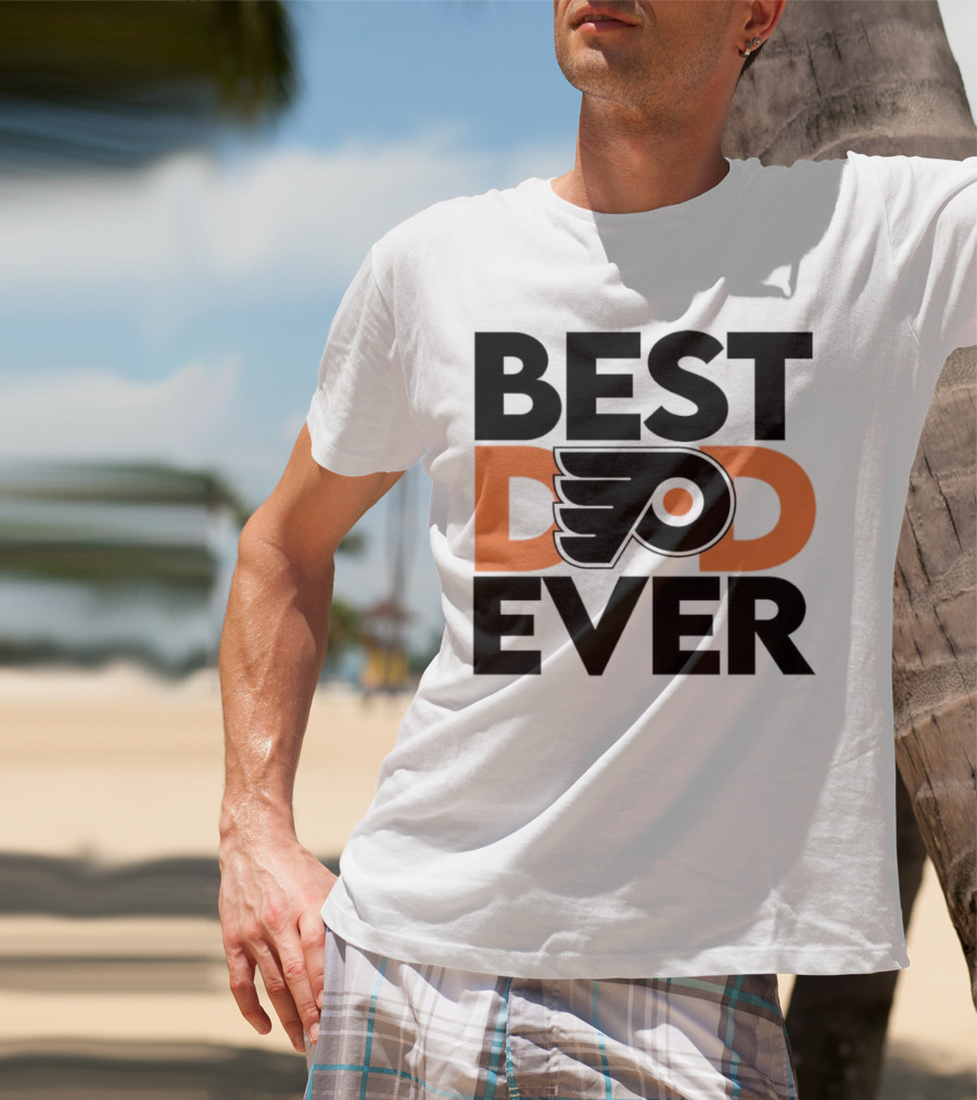Philadelphia Flyers Logo Best Dad Ever NHL T-Shirt