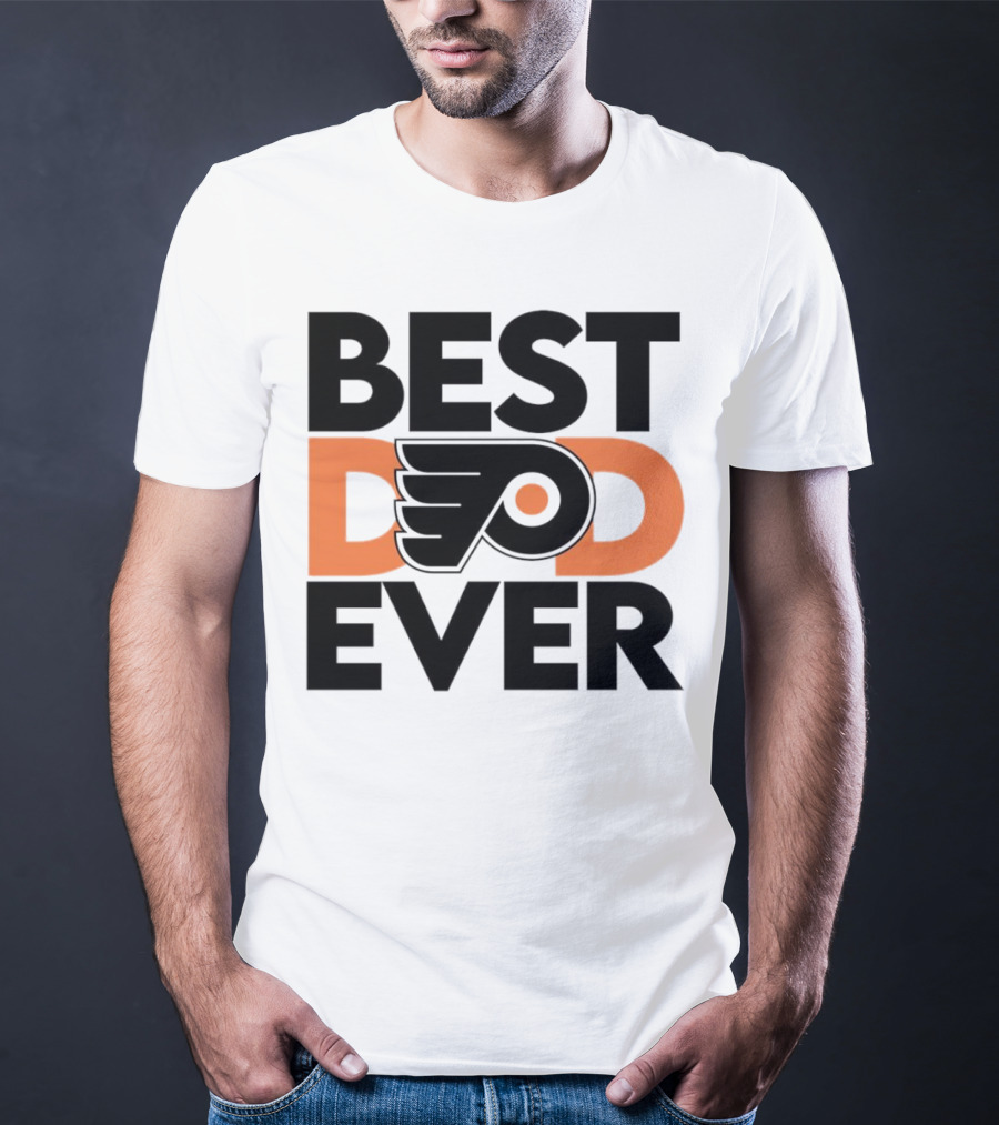Philadelphia Flyers Logo Best Dad Ever NHL T-Shirt