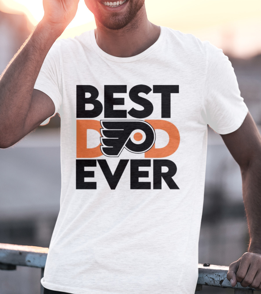 Philadelphia Flyers Logo Best Dad Ever NHL T-Shirt