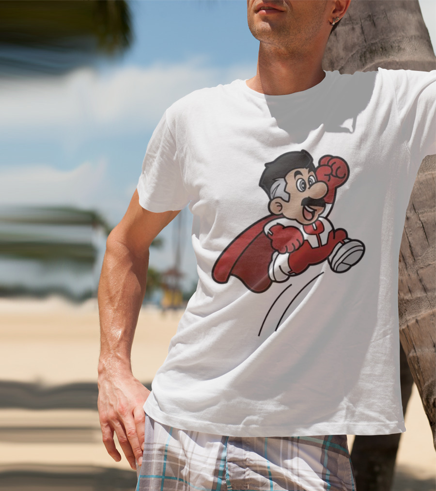Omni Mario Superhero Jumping Manoeuver T-Shirt