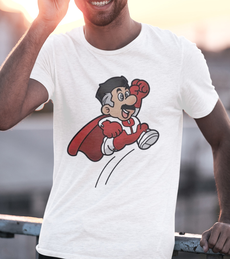 Omni Mario Superhero Jumping Manoeuver T-Shirt